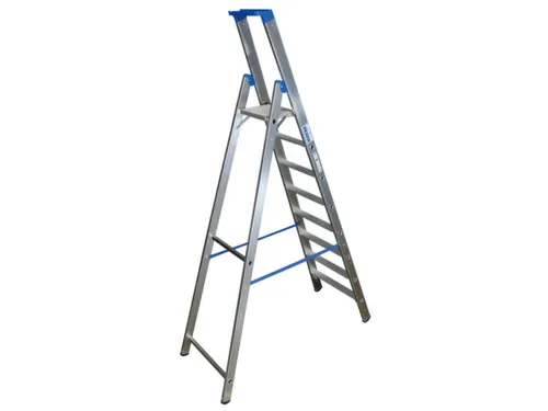 Ladder Aluminium Bordes H 1 90M 8Treden Incl. Bordes