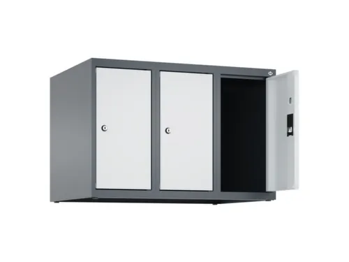 opzetkast,v. locker,3vak.,vak B 250mm,HxBxD 500x750x500mm,vleugeldeur