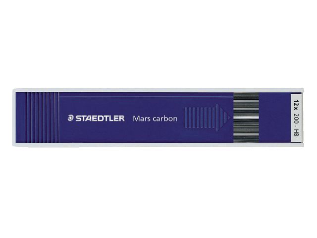 Potloodstift Staedtler Mars carbon 200 HB 2mm | VulpotlodenWinkel.nl