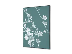 Wanddecoratie Textiel Set A2 Japanse Bloesem Groen