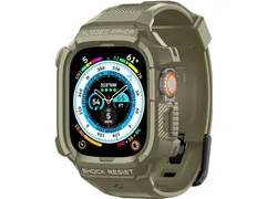Spigen Case ACS05915Apple Watch Ultra Rugged Armor Pro Vintage Khaki