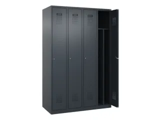 locker voor scheiding van kleding,HxBxD 1850x1200x500mm,4vak - 1