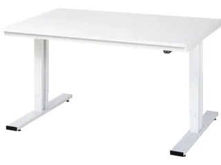 Werkbank elektrisch hoogte verstelbaar 720-1120x1500x1000mm wit RAL703 - 1
