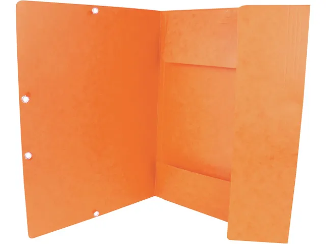 Elastomap A4 3 Kleppen en Elastieken Karton Oranje