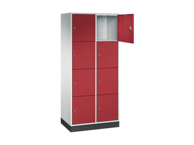 grootvolume-lockersysteem,RAL 7035/RAL 3003,HxBxD 1950x820x500mm