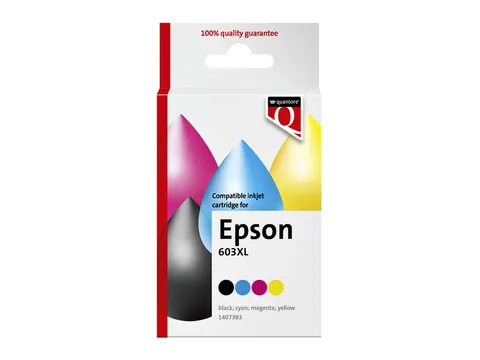 Inktcartridge Quantore alternatief tbv Epson 603XL zwart + 3 kleuren
