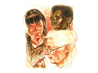 Tekenstift Faber-Castell Pen Brush "Portret" etui á 6 stuks - 4