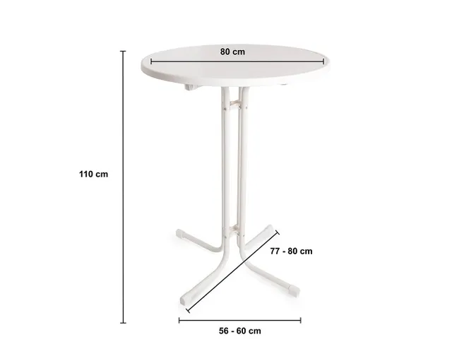Statafelrok Zwart 80 cm