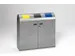 Afvalverzamelstation 3x80 Liter Inworp Ral 1023/ral7021/ral5010