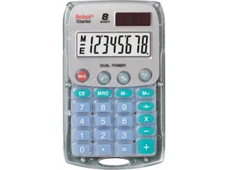 Calculator Rebell STARLET transparant hand 8 digit - 1