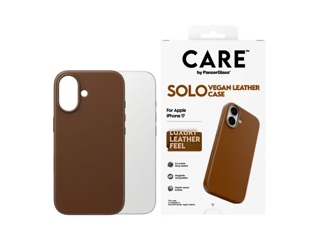 PanzerGlass CARE Solo Case Brown iPhone 17 Case