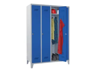 lockerkast,HxBxD 1850x1200x500mm,4vak,RAL7035,front RAL5010 - 2