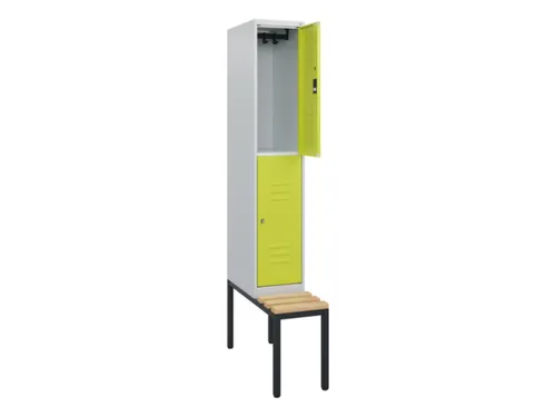 Dubbeldekse dekenkist,HxBxD 1950x300x815mm,1x2vak.,vak B 300mm