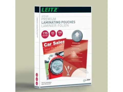 Pochette de plastification Leitz Ilam A4 175 microns 100pcs