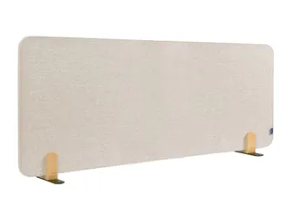 Elements Bureauscherm akoestisch 60x160cm Beige Houders - 1