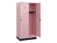 schoollocker,HxBxD 1630x800x500mm,2vak,vak B 400mm,draaigrendel,sokkel
