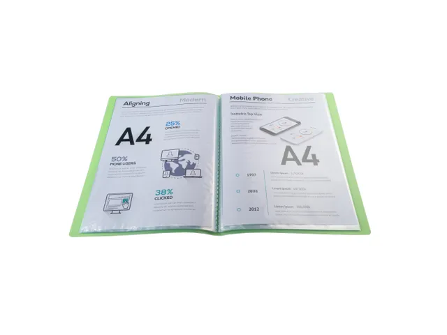 Protège-documents en polypropylène semi rigide Chromaline 60 vues -