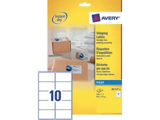 Etiket Avery J8173-25 99.1x57mm wit 250stuks - 2