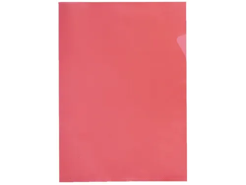 Insteekmap L-model Quantore A4 PP 0.12mm rood 25 stuks