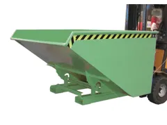 Kiepbak 1103x1070x1720mm 1.2m³ Afrolmechaniek Gelakt Ral6011