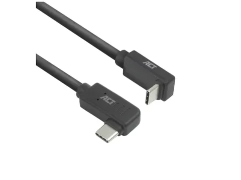 Câble ACT USB-C coudé gauche/droite USB-C coudé haut/bas 10Gbps 1m