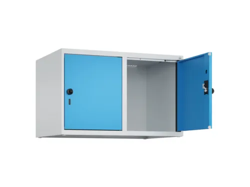 opzetkast,v. locker,2vak.,vak B 400mm,HxBxD 500x800x500mm,draaigrendel