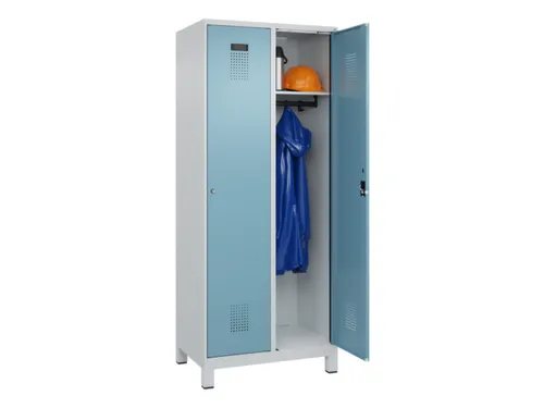 locker,HxBxD 1950x800x500mm,2vak,vak B 400mm,cil.-slot,voeten