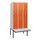 locker met bank,HxBxD 1950x900x815mm,3vak,vak B 300mm,draaigrendel