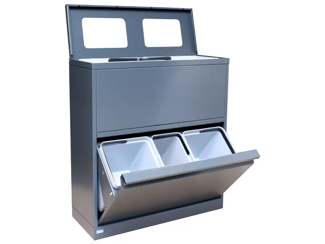 Bica 880 Afvalstation open 80 Liter Antraciet