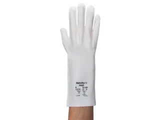 Ansell AlphaTec 02-100 chemische handschoenen, wit, maat 9, 12 paar - 1