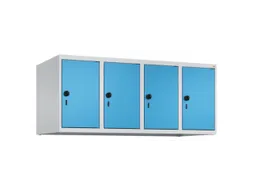 opzetkast,v. locker,4vak.,vak B 300mm,HxBxD 500x1200x500mm,vleugeldeur