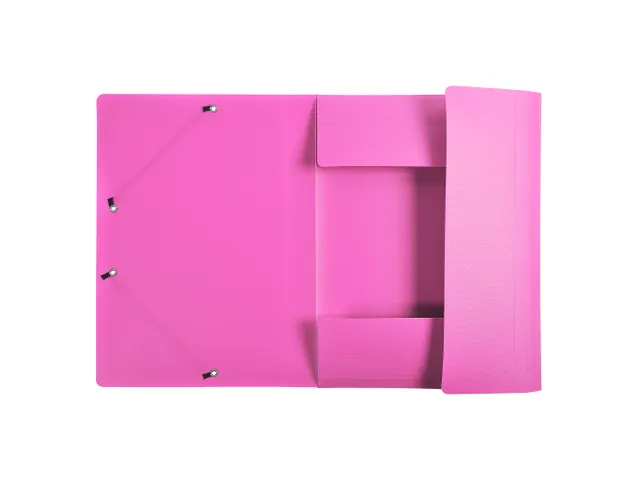 Elastomap A4 3 Kleppen Polypropyleen 5/10de Assorti