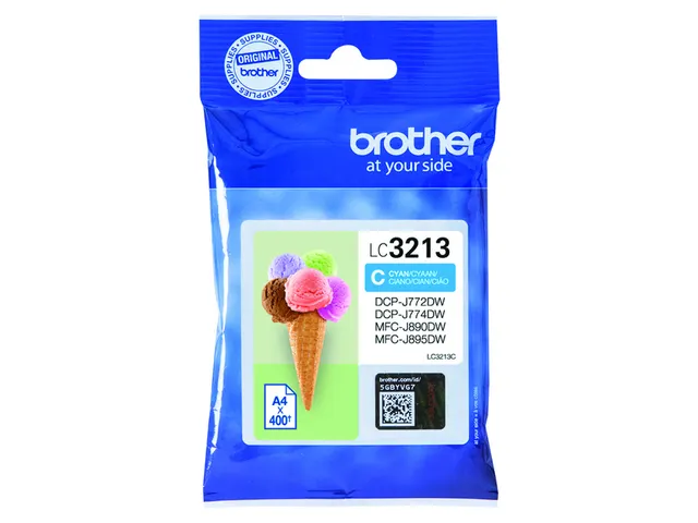 Inktcartridge Brother LC-3213 blauw HC
