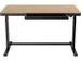 Bureau Assis-Debout électrique cadre noir Chêne blanchi 120cm