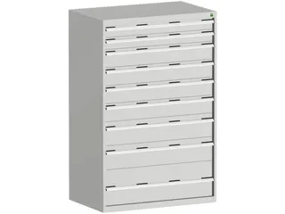 ladekast HxBxD 1600x1050x750mm 9laden RAL7035 - 2