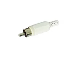 Mannelijke Rca Plug - Wit
