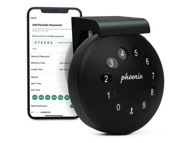 sleutelkluis,ØxD 100x50mm,2haak,romp zwart,front zwart