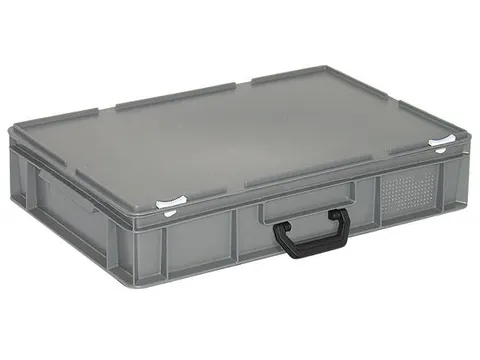Euronorm Koffer Pe Hxlxb 130x600x400mm 23l 1 Handgreep Grijs