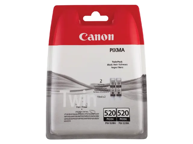 Inktcartridge Canon PGI-520BK zwart 2 stuks