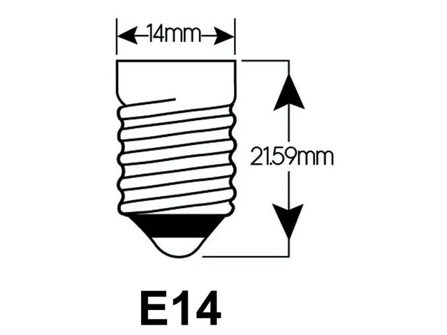 Ledlamp Integral E14 2700K warm wit 2-3,5W 250lumen