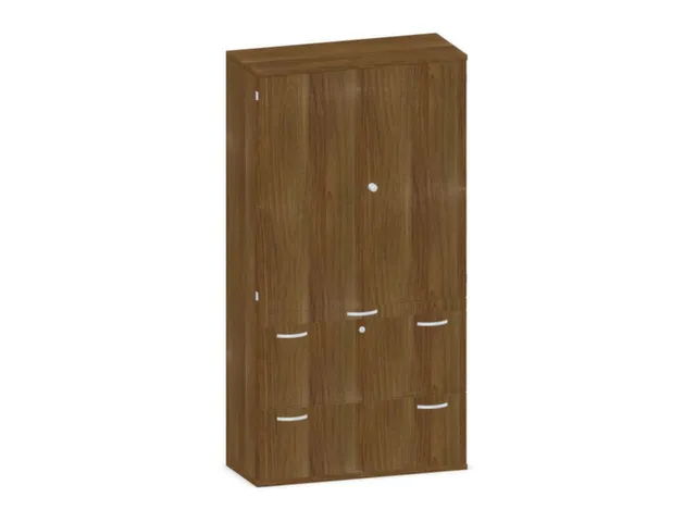 kantoorkast,HxBxD 1920x1000x430mm,decor romp noten,decor front noten