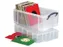 Opbergbox Really Useful 9 liter XL 395x255x205mm transparant wit