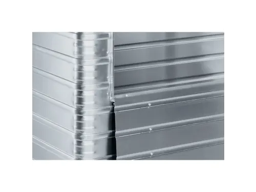 aluminium bakwagen,laadvl. LxB 900x500mm,350l,HxLxB 980x950x550mm