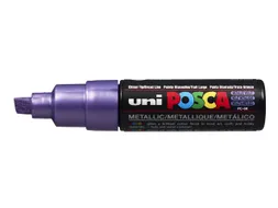 Verfstift Posca PC8K Brede punt 8mm schuin metallic paars