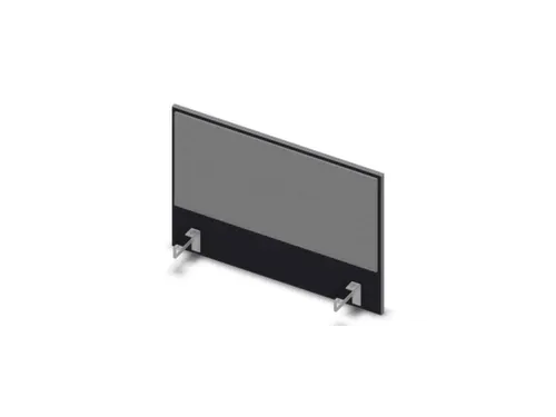 opzetpaneel bureau aanbouw zijkant CC-zwart BN8078-grijs 800mm