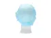 Haarnet CMT bouffant non-woven M 50cm PP blauw 100 stuks
