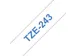 Labeltape Brother P-touch TZe-243 standaard 18mm blauw op wit