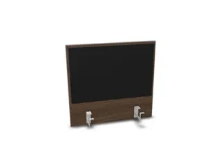 opzetpaneel,v. bureau,aanbouw achter,NV bruin hickory,BN8033-zwart - 1