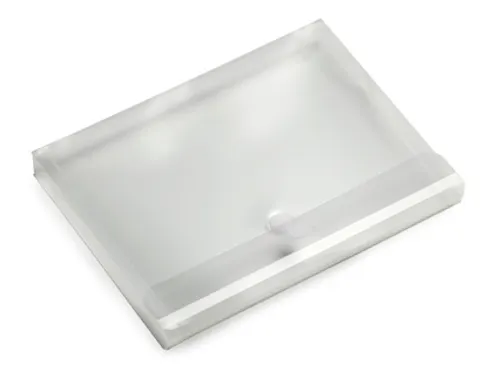 Enveloptas HF2 A4 330x250x30mm dwars PP transparant wit