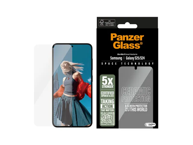 PanzerGlass Ceramic Screen Protector Samsung Galaxy S25 | S24 | Ult